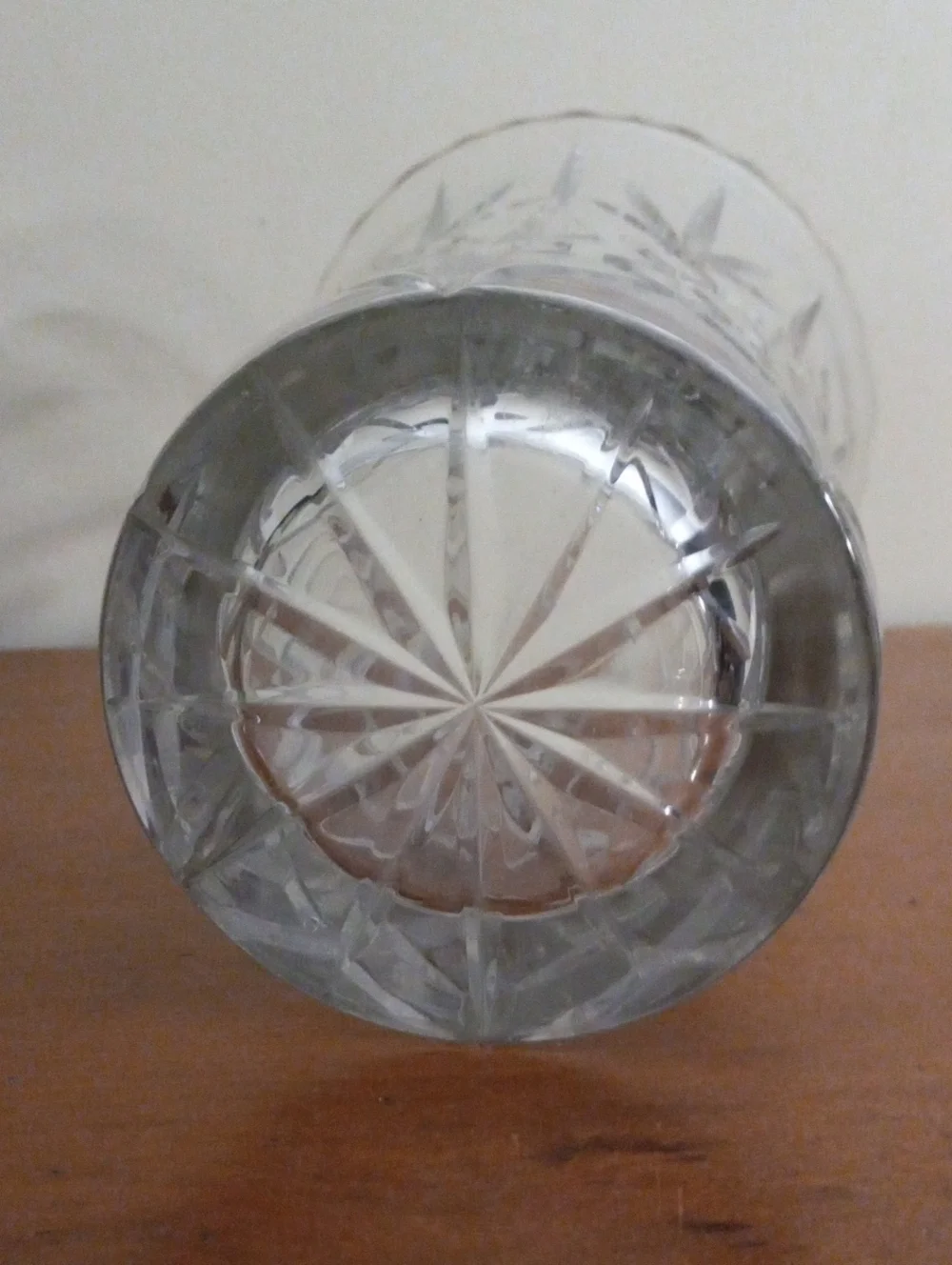 Vintage Royal Gallery 24% Lead Crystal Flared Flower Vase Croatia